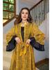 AB318 Ruffled Sleeve Evening Abaya Dress for Muslim Women