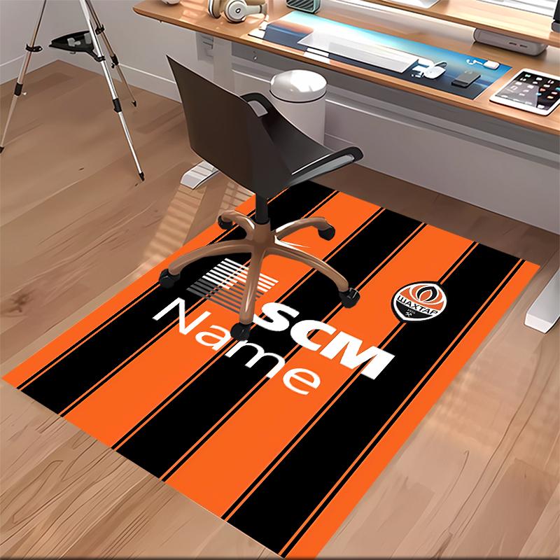 Op maat gemaakte FC Shakhtar Donetsk Print Vloerkleed - Zacht, Wasbaar Antislip Binnentapijt, Woonkamer, Huis & Kantoor Decoratief Tapijt
