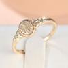 Elegante Vintage Goldfarbene Ringe mit Blumenmuster für Damen Party Hochzeit Schmuck Geschenk