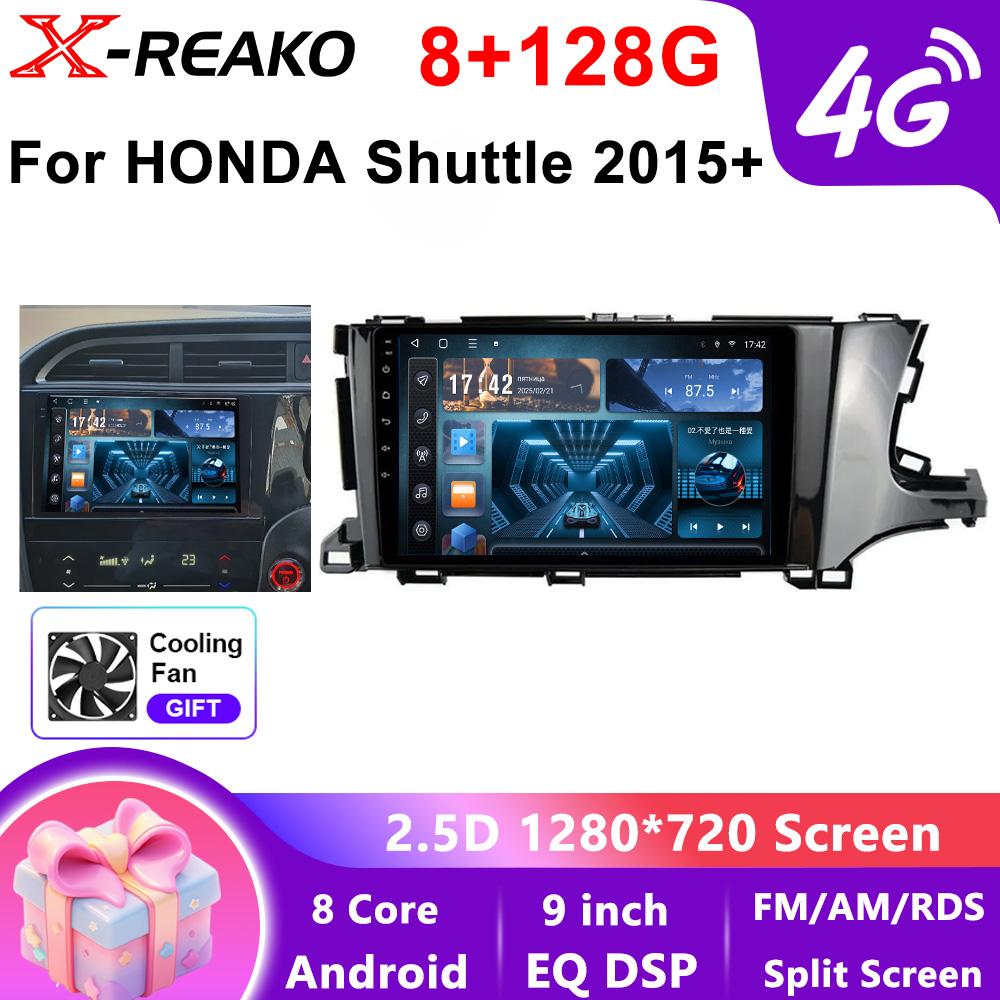 Android  Head Unit For HONDA Shuttle 2015+Carplay Auto Car Radio Multimedia Video Player Navigation GPS 4G WIFI QLED