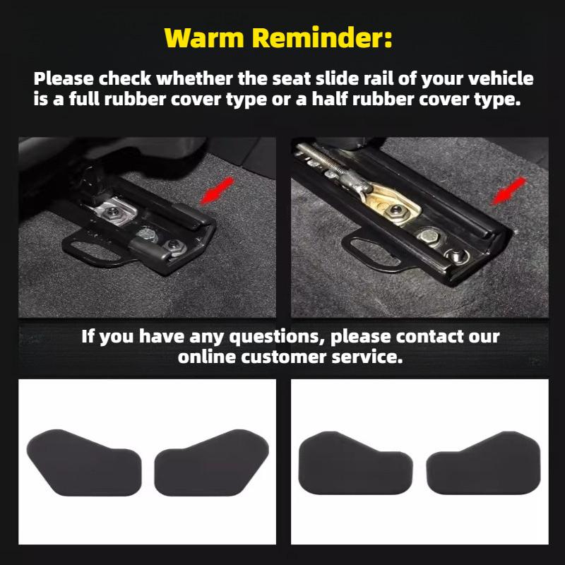 For Volvo XC60/S90/XC90/S60 Seat Slide Rail Anti-Kick Protective Cover & Dust Plug Modification Accessories