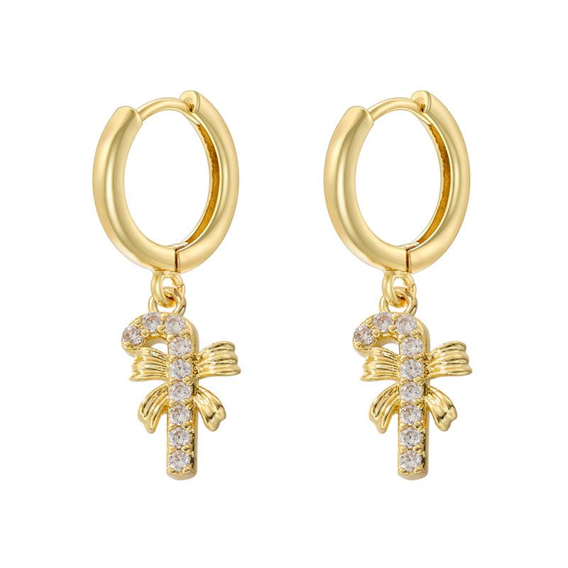 Sweet And Cute Christmas Element Earrings Ear Ring Wind Christmas Gloves Socks Earrings Women Ve1005-1009