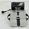220V Haushalt 2L Multifunktions Elektrischer Frittierkorb Edelstahl Grillofen Hähnchen Pommes Frites Einzelzylinder