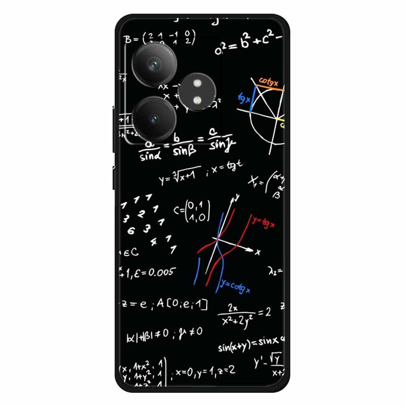 For Realme GT 6T Case Soft Feeling Silicone Luxury Phone Covers For Realme GT 6 GT6 Cases TPU Painted Marble Beautiful GT6t Wolf