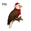 Festive Home Wall Decor Wooden Bird Door Topper, Cute Christmas Corner Statue, Woodland Animal Frame Topper Art Sign for Winter Holiday Window Decor,