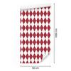 Harlequin Diamonds Wallpaper Red, White and Coral 50x1000