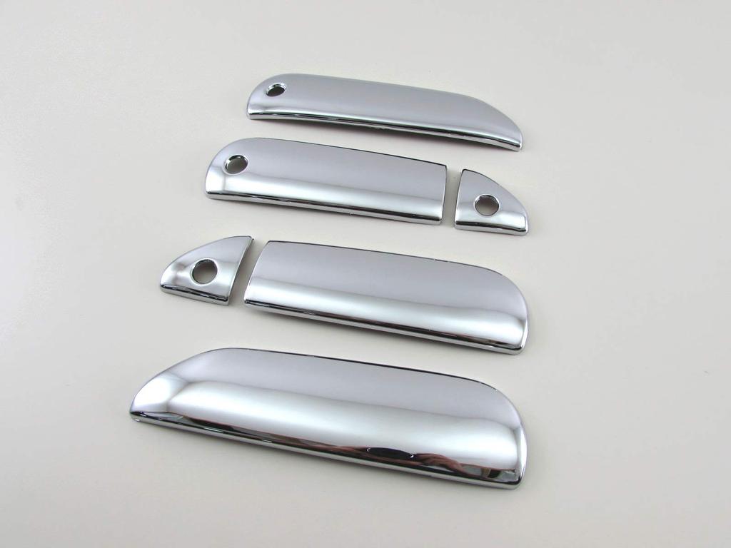 BRIGHTZ Chrome Door Handle Covers for Fit Shuttle Hybrid GP2 Key Compatible with GP2 Fit Shuttle Fit Shuttle Fit 30567 (Smart Compatible)