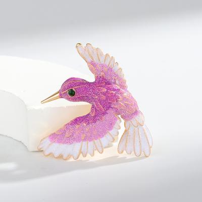 New Chinese Style Oil Dripping Flying Wing Bird Seagull Brooch Temperament Retro Alloy Pin Coat Suit Corsage Accessories Women