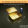 Stainless Steel Deep Snack Plate with Lid - Rectangular Baking Pan and Narrow Tray