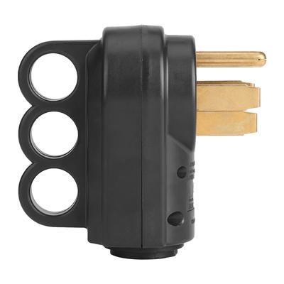 125V/250V 50A RV Male Replacement Receptacle Plug with Easy Grip Handle(US Plug)