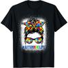 Autism Mimi Liv Rörigt Hårknut Autismmedvetenhet Stöd Autistisk T-shirt