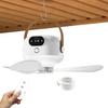 Camping Ceiling Fan Small Ceiling Fan Portable Ceiling Fans Outdoor Air Cooler USB Charging Remote Controlled Ceiling Fan