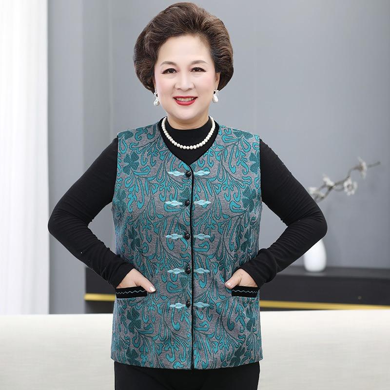 Women's Large Size Vest Autumn and Winter Women's Fleece Vest Winter Vest Thickened Vest