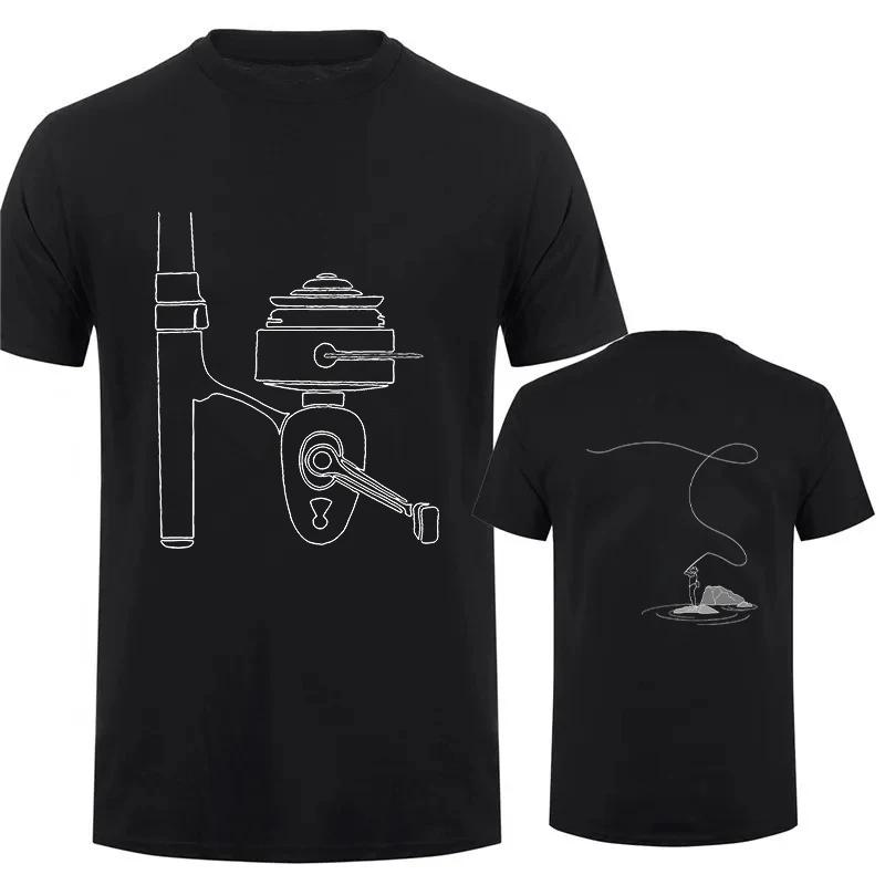 

Men s T-shirt Short Sleeve Fly Fishing Print Men Tshirt O-neck Street Style Funny Loose Tshirt Fisherman Fishing Tee Shirt Ho... S разноцветный