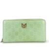 Used Purse Zip Around 548058 Sima Leather Mint Green Japan Limited Color