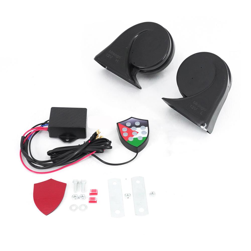 12V 10 Sound Wasserdicht Musikalisch Elektronisch Lufthorn Ersatzkit Controller Regler Monitor Schneckenhörner