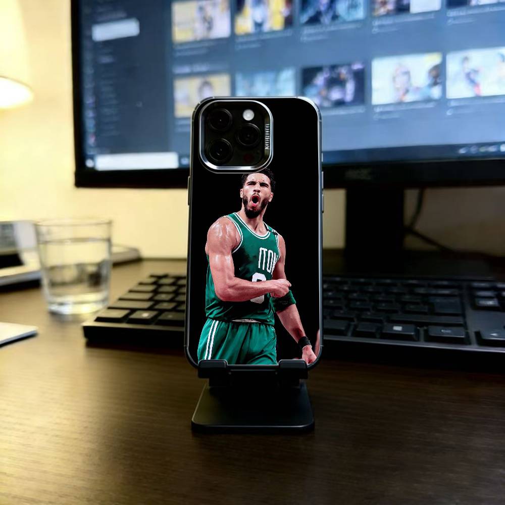 

Jayson Tatum Phone Case For iPhone 17,16,15,14,13,12,11 Plus,Pro Max,XS,Colored Silver Plated Inside Cover iPhone17Air