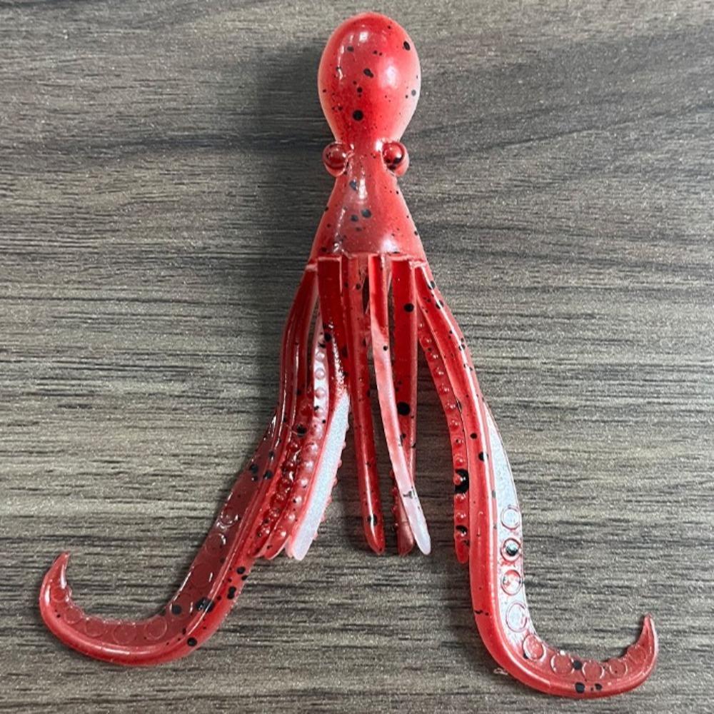 TPE Material Saltwater Octopus Bait 9.5cm 5g Squid Skirt Lure 2024 Fishing Tackle