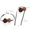 Soft Brown Flower Choker Tie Cravat Accessory Teen Girl Rose Flower Choker