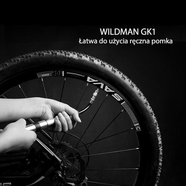 Wildman Pompka Rowerowa Ręczna Gk1Aluminiowa Czarna/Black