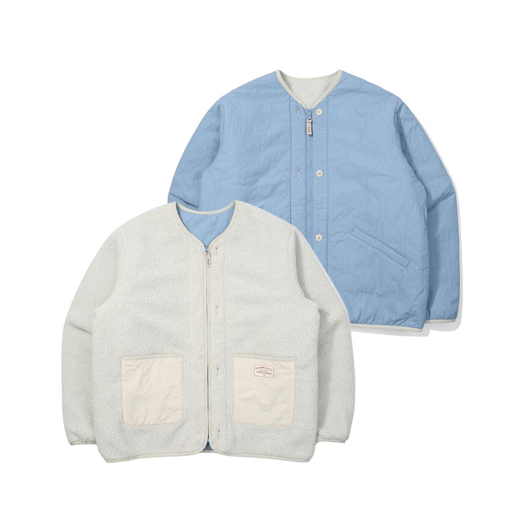 Kodak Brownie Reversible Fleece Jacket Ivory