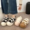 Autumn and Winter New Simple Velvet Cotton Shoes Women's Fashion Versatile Comfortable Non-slip Thick-soled Women's Cotton Shoes