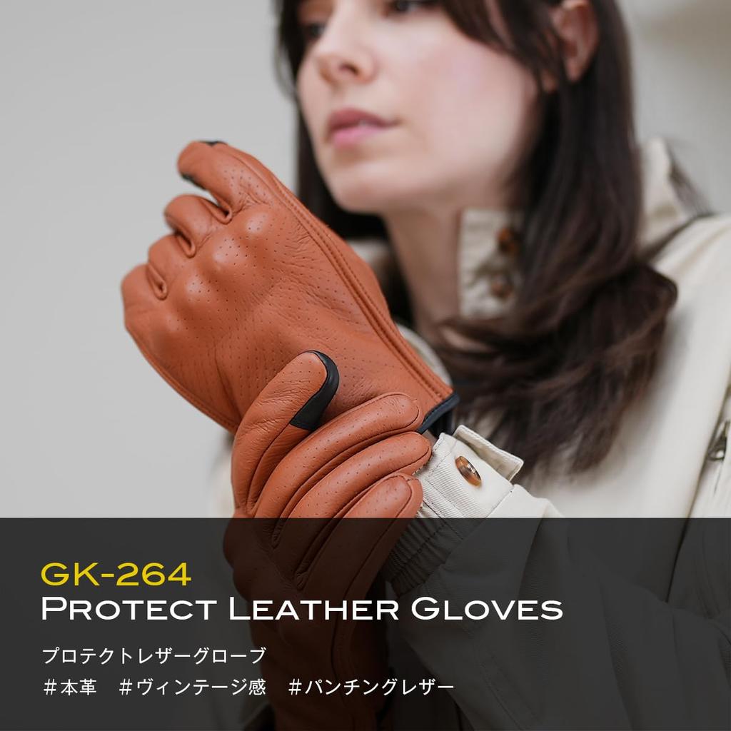 Komine 2025 New Model Motorcycle 06-264 GK-264 Protective Leather Gloves Cloud Blue XL
