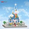 BeleDi Micro-Particle Castle Blocks: Dreamy Ice & Snow Princess Educational Toy for Girls
