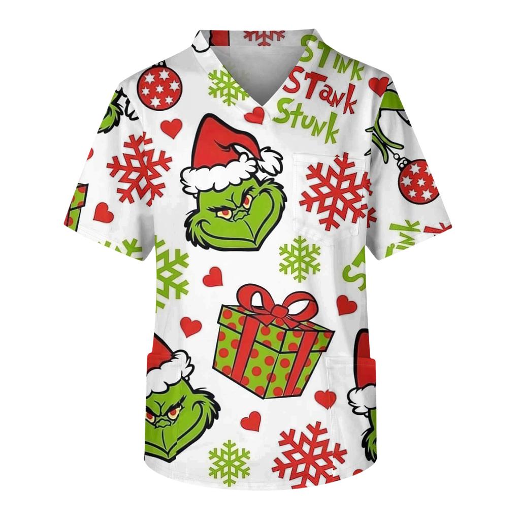 Pánské ležérní tričko s krátkým rukávem, véčkovým výstřihem a potiskem, s přední kapsou