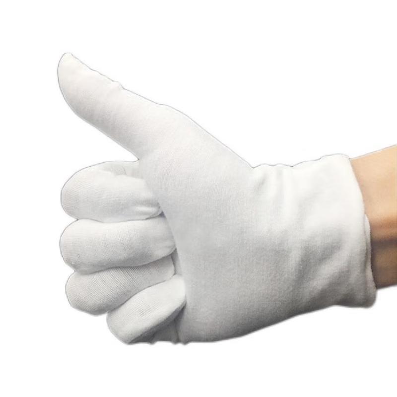 

Jiyoushi White Cotton Work Gloves (120 Pairs)