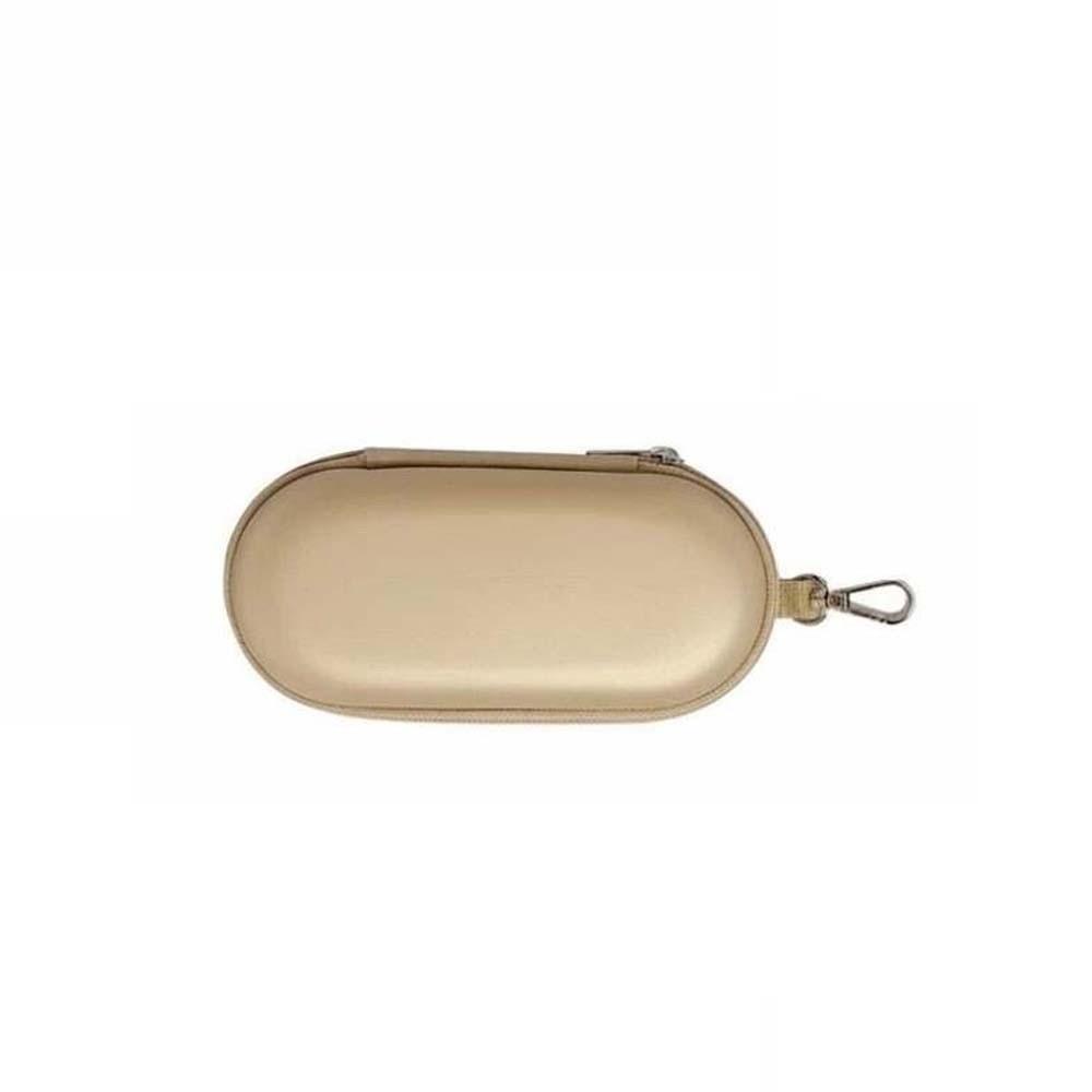Waterproof PU Sunglasses Case Oval Shape Eyewear Organizer Dual Slot Glasses Pouch Fashion Driver
