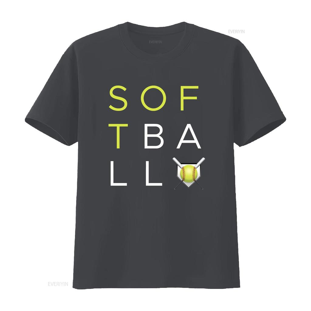 Softball Fan T Shirt Birthday vintage Washed Comfortable Stretched Stylish designer clothes fashion streetwear