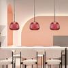 Retro Glass Pendant Light Medieval Colorfull Hanging Lamp For Restaurant Living Room Bar Bedroom LED Vintage Creative Chandelier