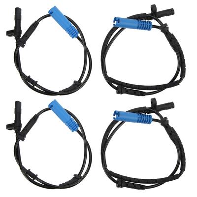 4Pcs Set ABS Wheel Speed Sensor Front Rear Left Right Side Replacement 34526756384