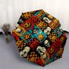 1pc Pumpkin, Skull Themed High-quality Umbrella,Automatic Opening and Closing Umbrella,Multi-functional Umbrella G0811399