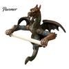 Bathroom Dragon Decoration Flying Roll Paper Holder Winged Wall Mount Toilet Gothic Resin Statue Towel Dispenser Storage Rack