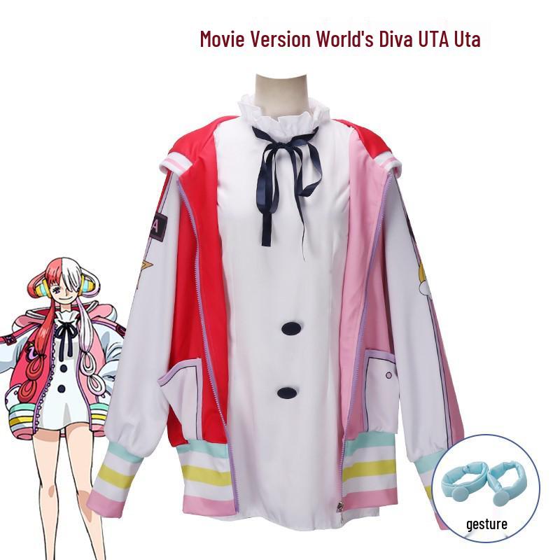 

One Piece RED Movie Uta Cosplay Coat - World s Diva Costume Inner Clothing Only