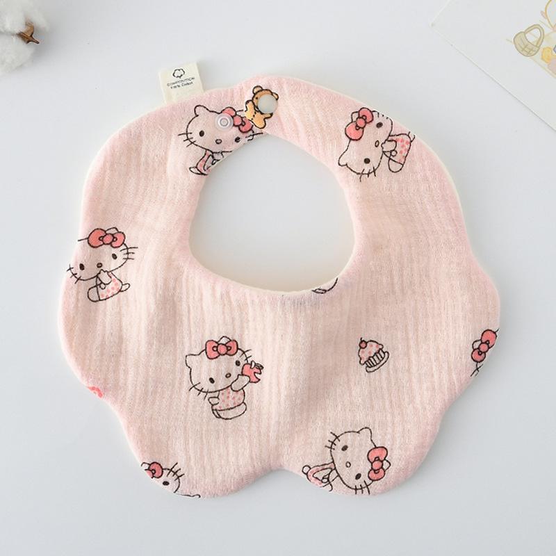 360-Degree Pure Cotton Petal Baby Drool Bib