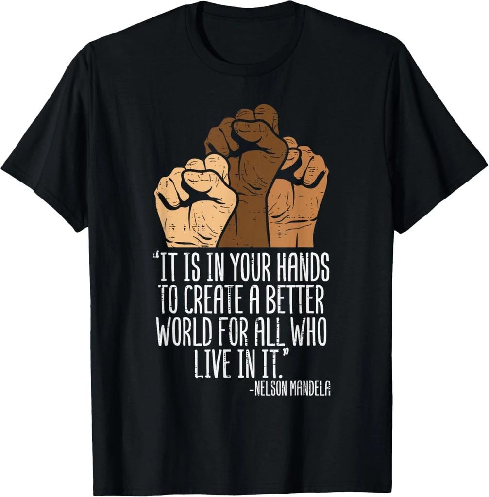 Deine Hände Schaffen Bessere Welt Black Lives Matter BLM Geschenk T-Shirt