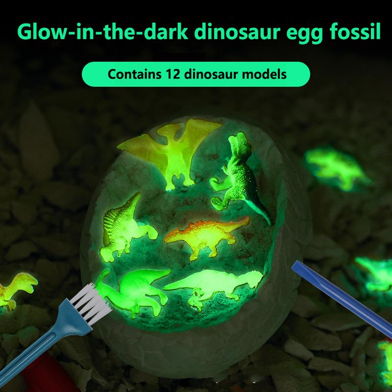 Kit de Excavare Dino Egg Smashers ,Dinozauri Unici în Ou Jumbo, Jucării STEM pentru Băieți de 5 Ani, Favuri pentru Petrecerea de Paște și Artizanat cu Dinozauri