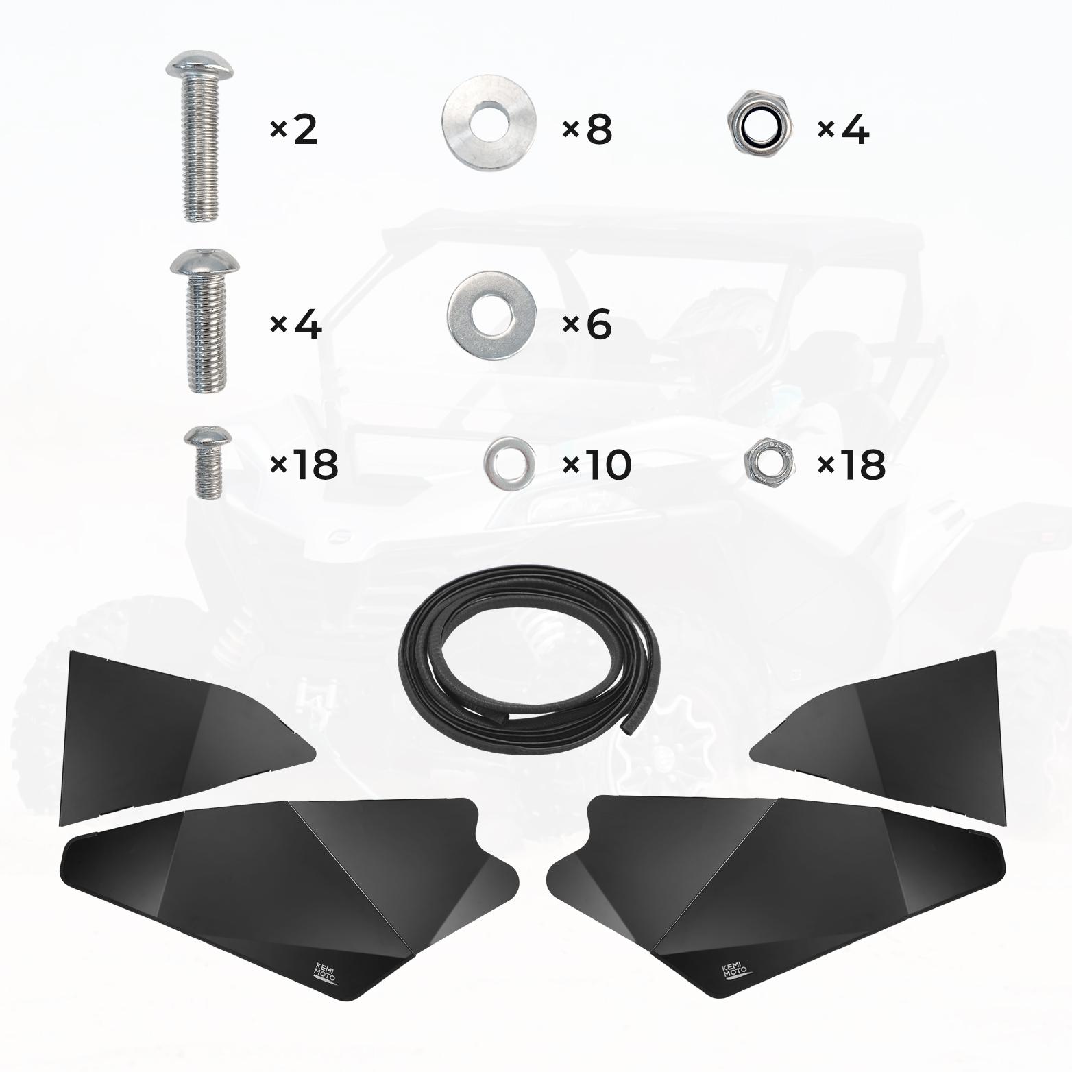 UTV Aluminum Lower Doors Inserts Compatible with CF-MOTO ZFORCE 950 1000 SPORT HO EX 2020-2024 5BY#-807000-1000