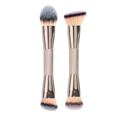 Dual-ended Makeup Brush: Foundation, Blush, Concealer & Contour Applicator