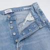 Citizens of humanity 2053B-3041 AYLA Blue Cotton Baggy Cuff Crop Denim Pants Bottoms 27 blueUsed
