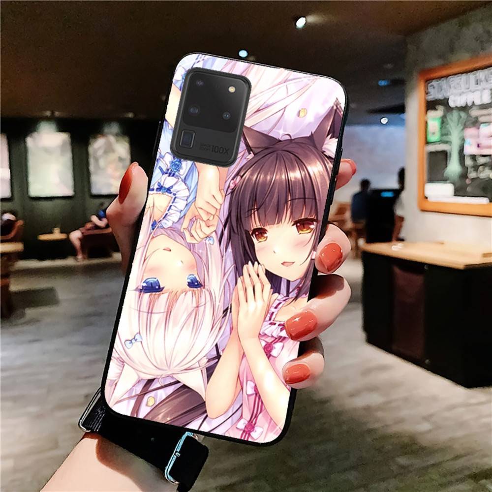 Classic Beautiful Girl NEKOAPARA Game Phone Case For Samsung S 9 10 20 21 22 23 30 23 24 Plus Lite Ultra FE S10lite Funda