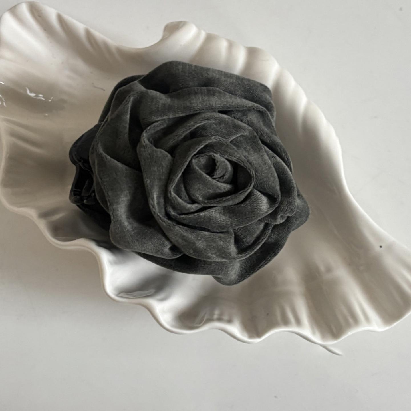 

New Melad Color Premium Velvet Grip Style Flower Half Tie Back Hair Clip Headpiece Autumn/Winter
