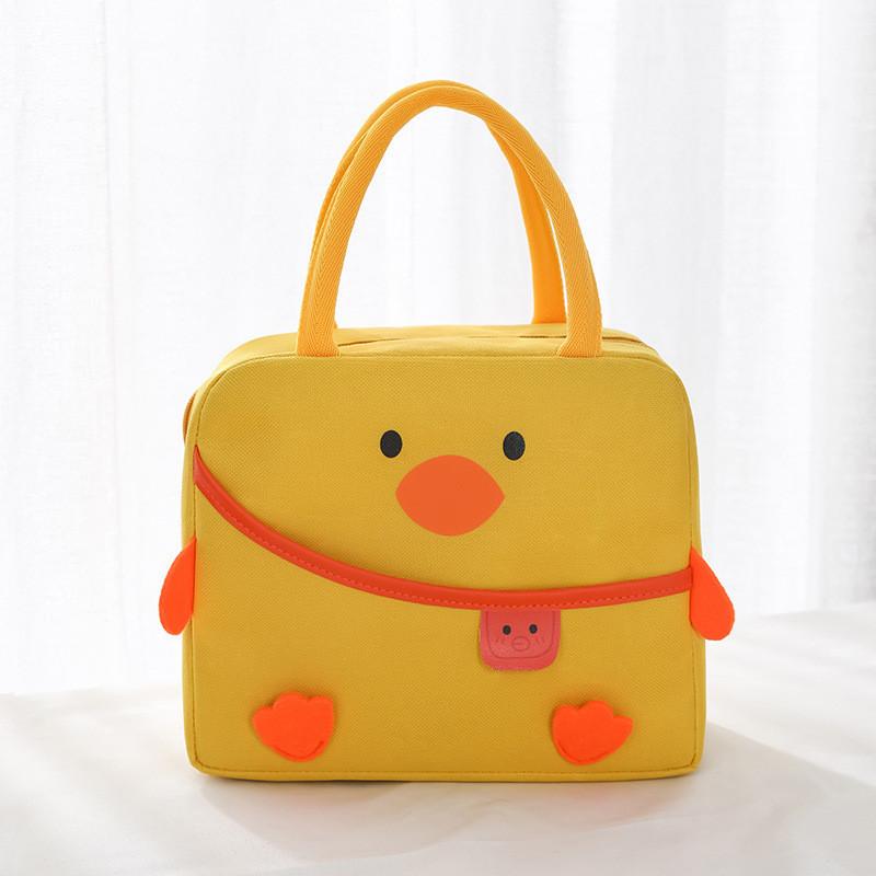 Lunch Cartoon Bag Oxford Cloth Aluminum Foil Insulated Bento Bag School For
