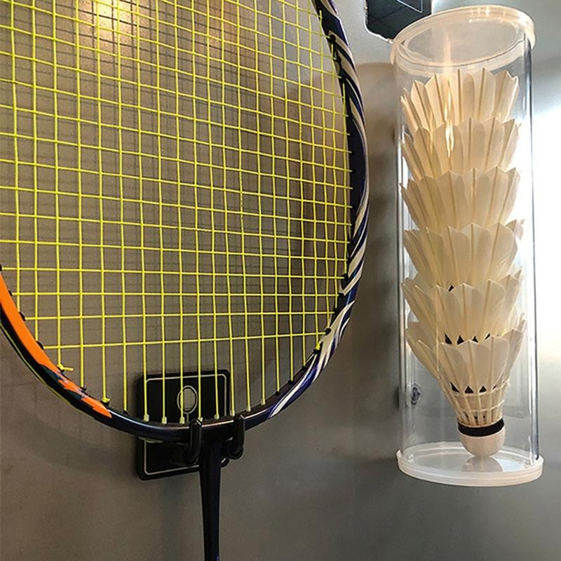Tennisracket Houder Verticale Display Houder Roestvrij Staal Wandhaak Wandmontage Racketrek Eenvoudig te Installeren