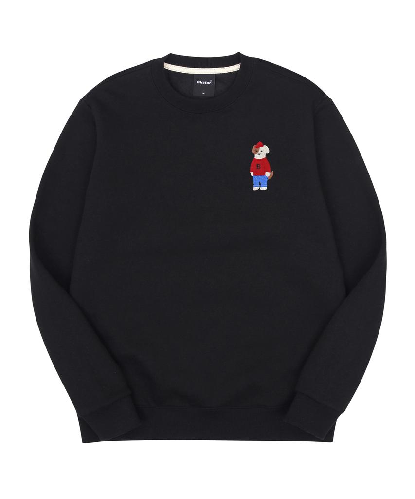 OKSTAR Mini Me Intense Brodog Embroidered Double-Sided Sweatshirt (Type B)
