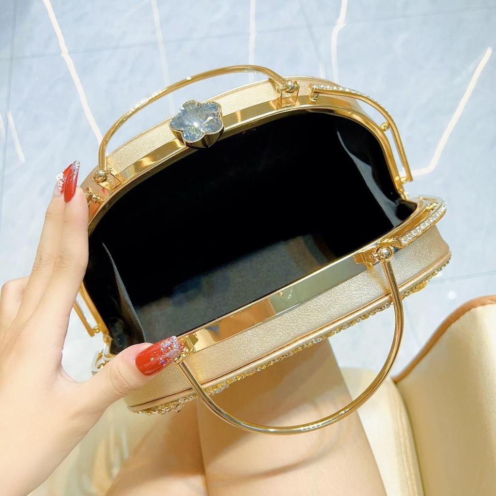 Women's Rhinestone Evening Clutch - Bridal & Banquet Handbag