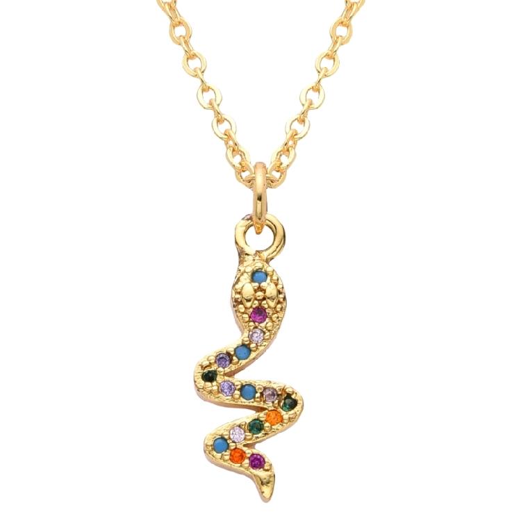 Snake Charm Necklace Enhancing Styles Trendy Women Accessories Fashion Statement Necklace for Parties and Gatherings